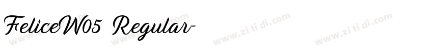 FeliceW05 Regular字体转换 FeliceW05 Regular字体转换